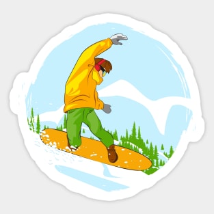 Snowboarder II Sticker